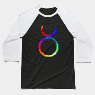 Zodiac sign Taurus luminescent paint Baseball T-Shirt